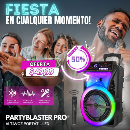 PartyBlaster Pro: Altavoz Portátil LED